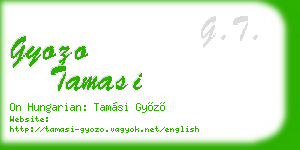 gyozo tamasi business card